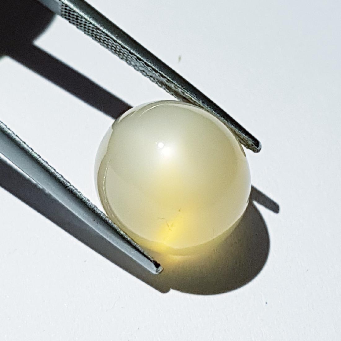 15.05 ct Natural Peach Orange Moonstone: No Reserve! Item: 15.05 ct Natural Peach Orange Moonstone Color/Clarity: VVS Loose gemstone Carat Weights: 15.05 Size (mm): 13.70 x 12.80 x 11.8 Round - India Shipping: International: Flat-rate of $10