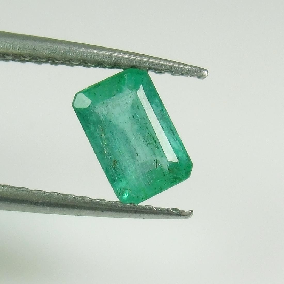 0.67 Ct Genuine Zambian Emerald Octagon Cut (1 of 2)
