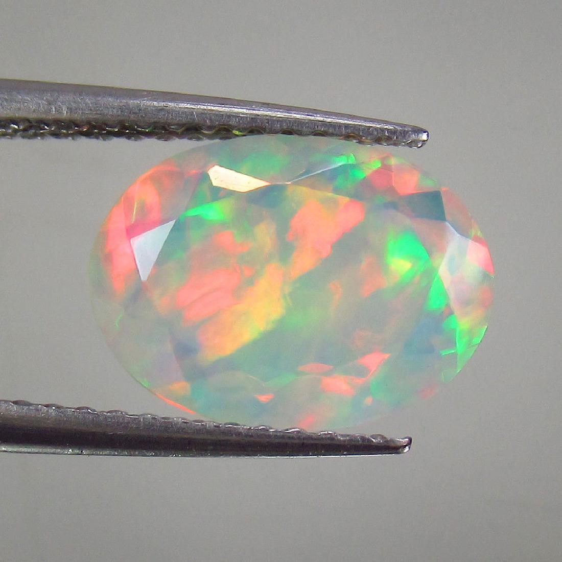 1.49 Ct Genuine Ethiopian Faceted Opal Oval cut (1 of 3)