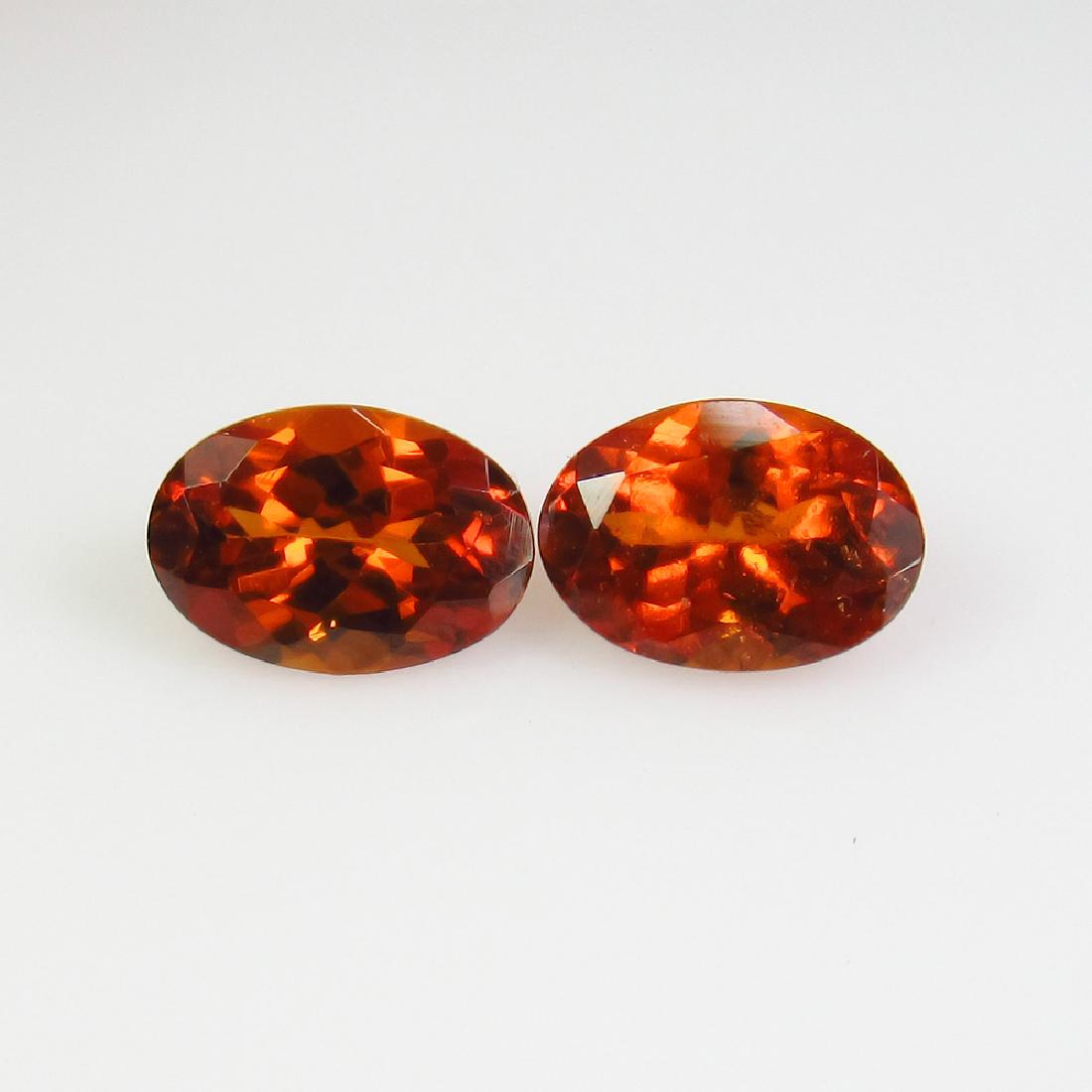 1.60 Ctw Natural Spessartite Garnet Oval Matching Pair (1 of 2)