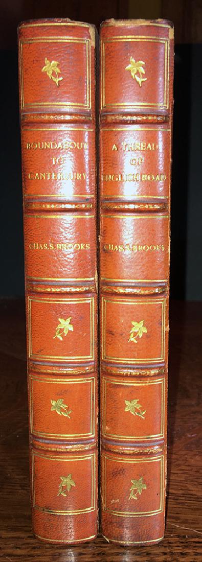 2 books by Charles L. Brooks finely bound in half (1 of 8)