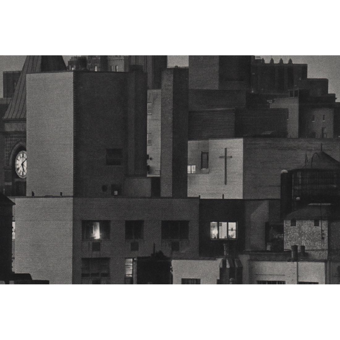 ANDRE KERTESZ - Around St. Vincent's Hospital, 1971: Artist: ANDRE KERTESZ Print Title: Around St. Vincent's Hospital, 1971 Medium: Sheet-Fed Gravure Printing Date: 1970's Printed in France Image size approx. 9 x 6 inches Andre Kertesz (1894-1985) born