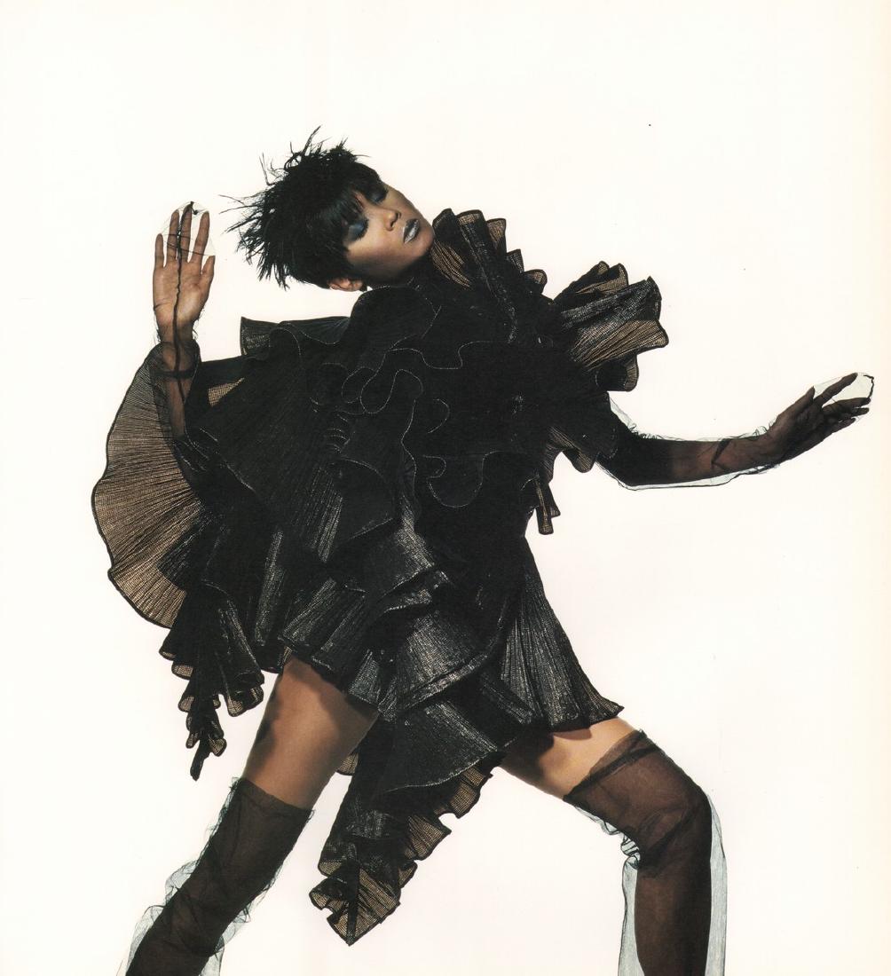 IRVING PENN - Issey Miyake Fashion, NY, 1987: Artist: IRVING PENN Print Title: Issey Miyake Fashion, NY, 1987 Medium: Quad-tone Photoengraving Printed 1991 in the US Image size (inches) approx.11.5 x 10” Irving Penn was an American photographer