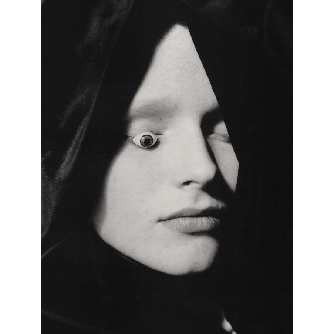 TONO STANO - Peeper, 1990: Artist: TONO STANO Print Title: Peeper, 1990 Medium: Photo-engraving Printing Date: 1990's Printed in Czechoslovakia Image size approx. 9.5 x 12.5 inches Tono Stano (b. 1960) is an art photographer li
