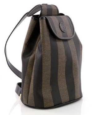 Vintage Fendi Handbags Purses For Antique Fendi Pequin Sling Back Stripe Monogram Emblem Bag