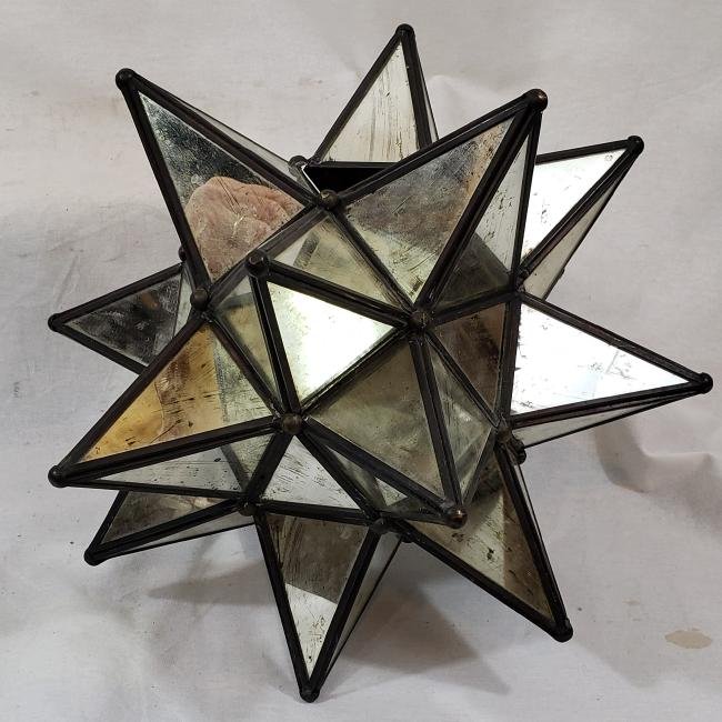 Vintage Moravian star candle holder. 20th century. (1 of 5)