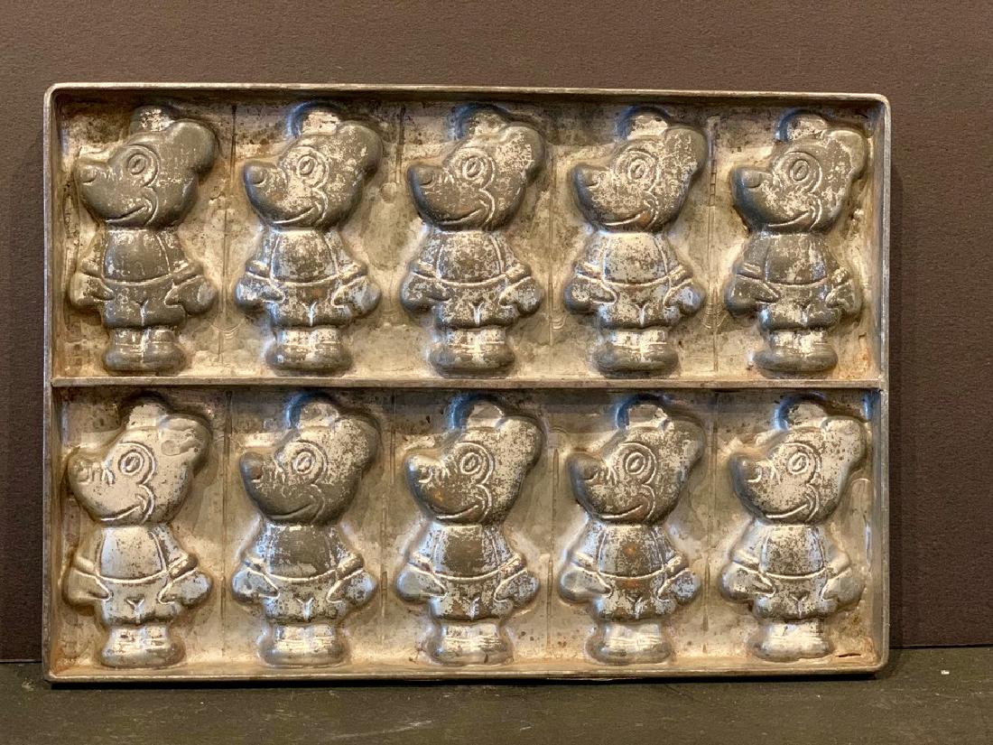 Rare early Mickey Mouse Chocolate Mold, early 20th c (1 of 5)