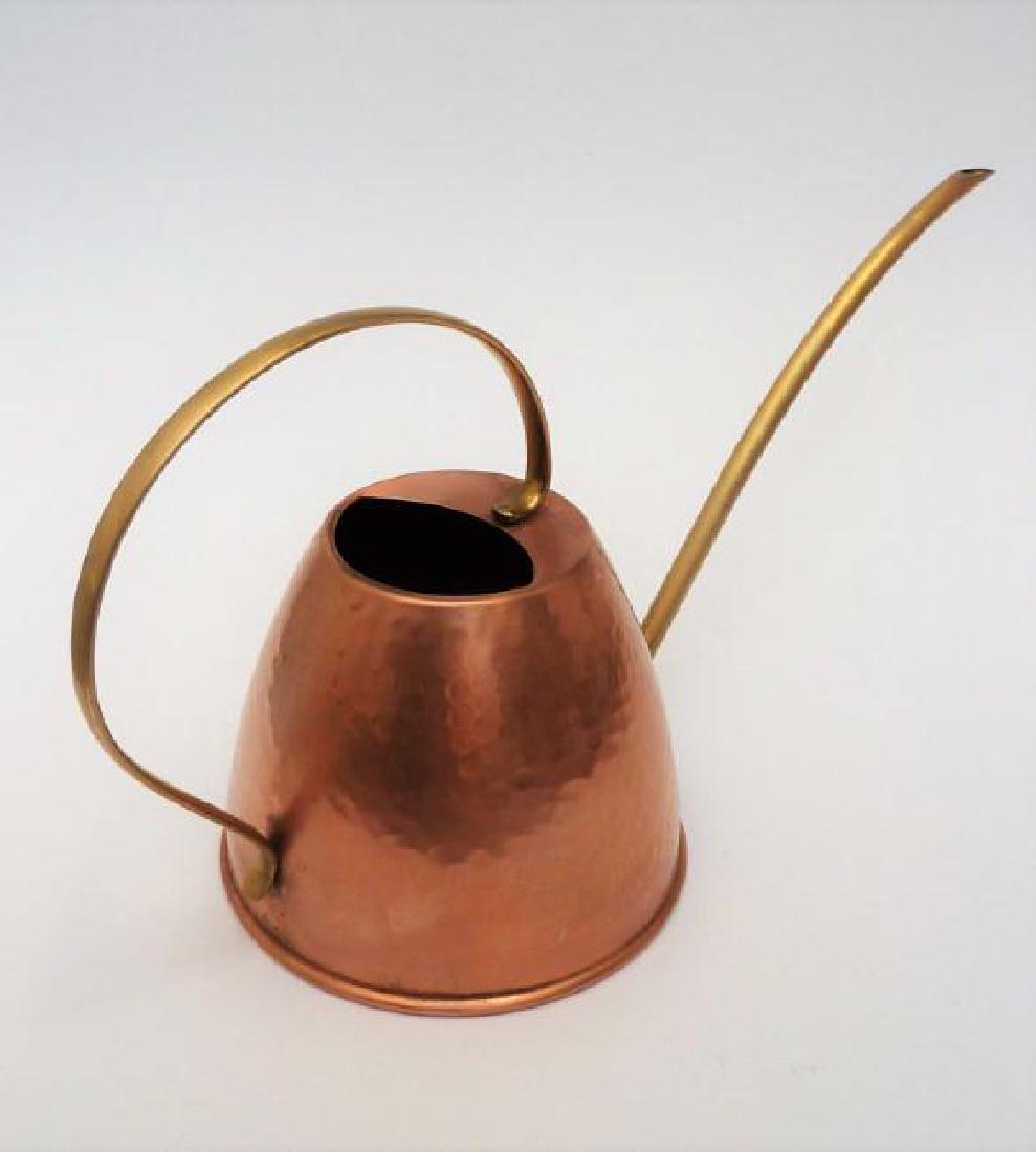 Mid Century hammered copper watering can (1 of 4)