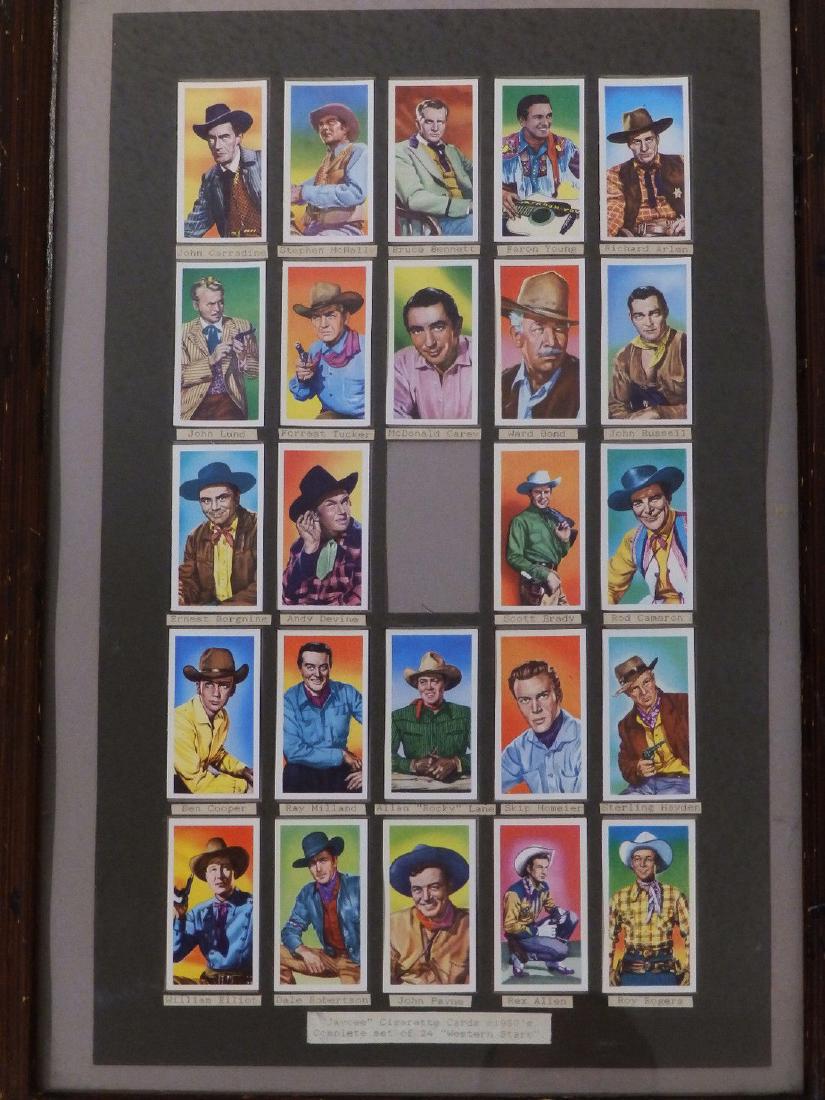 1950's COMPLETE SET Jaycee 'COWBOY CIGARETTES CARDS' (1 of 10)
