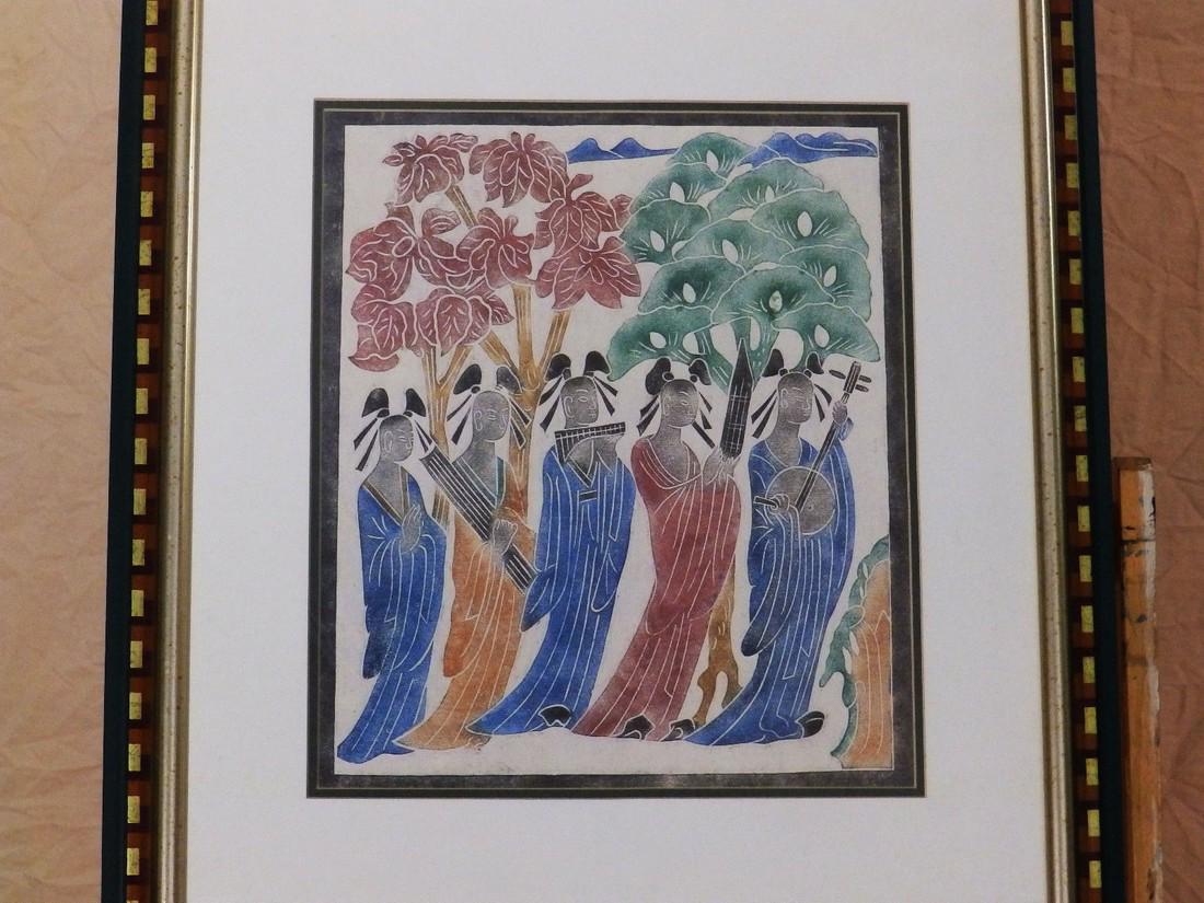 THE MUSICIANS' Vintage Serigraph Artist Unknown, (1 of 5)