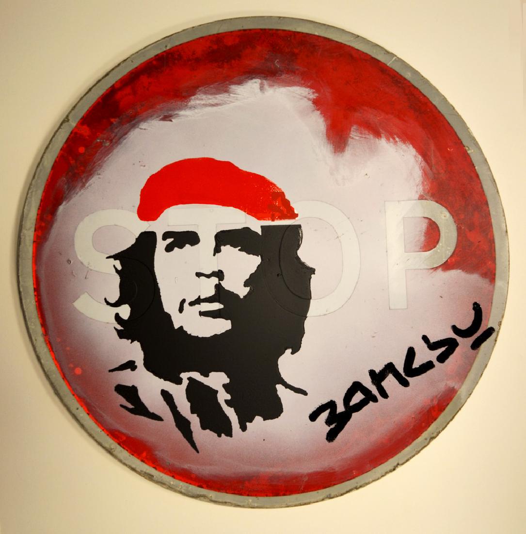 Banksy, After Metal Road Sign. (1 of 3)