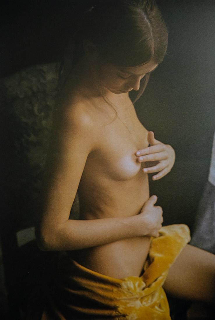 DAVID HAMILTON - Untitled Nude: Artist: Hamilton, David Title: Untitled Nude Medium: Photo Litho, 1972, Germany Dimensions: 7x10.25" Heat Wax Mounted on 12x16" Conservation Board David Hamilton (1933 - 2016) was a British photograph