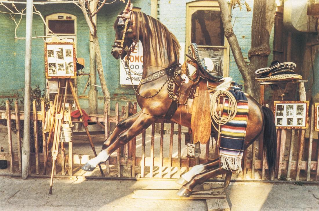 DANNY LYON - Horse, Juarez, Mexico, 1972: Artist: Lyon, Danny Title: Horse, Juarez, Mexico, 1972 Medium: Photo Litho, 1977, Switzerland Dimensions: 7.9x5.2"Heat Wax Mounted on 11x14" Conservation Board Reserve: $45.00 Shipping: Domestic: Flat