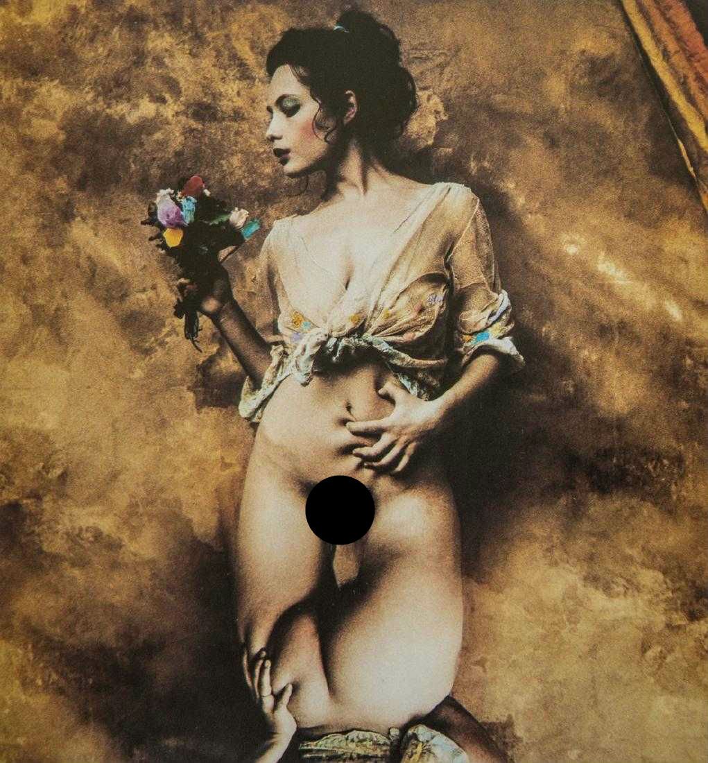 JAN SAUDEK - Teen Queen, 1987: Artist: Saudek, Jan Title: Teen Queen, 1987 Medium: Photo Litho, 1999, Germany Dimensions: 7.5x8.1"Heat Wax Mounted on 11x14" Conservation Board Jan Saudek (1935) is a Czech art photographer and paint
