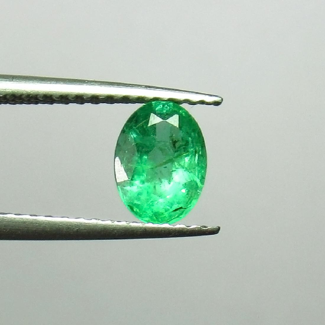 0.85 Ct Genuine Zambian Emerald Oval Cut (1 of 2)