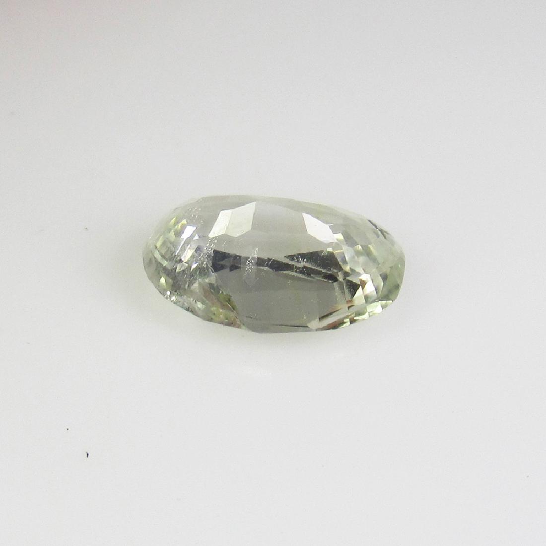2.20 Ct Genuine Ceylon Unheated White Sapphire Oval Cut (1 of 1)