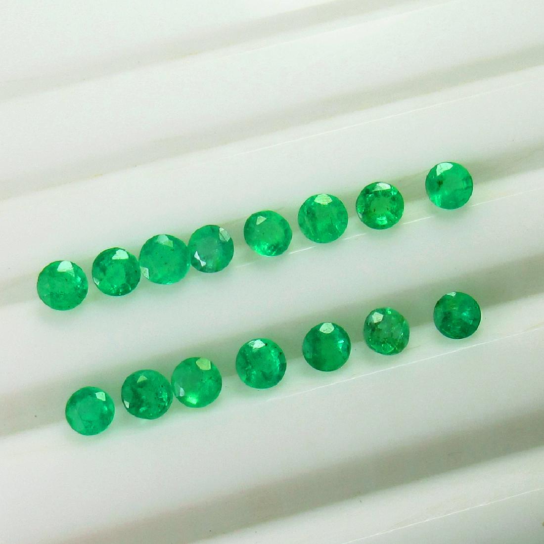 2.15 Ct Genuine 16 Zambian Emerald Round Cut (1 of 2)