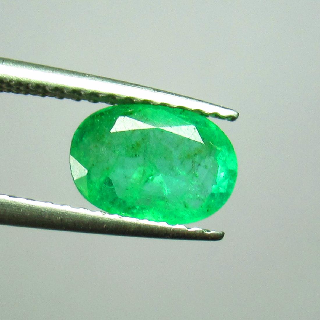 1.19 Ct Genuine Zambian Emerald Oval Cut (1 of 2)