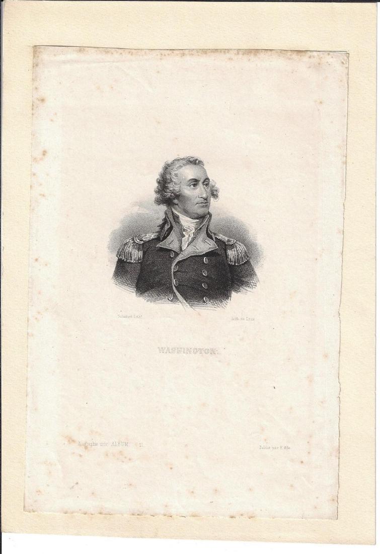 19th C Large Litho of George Washington (1 of 1)