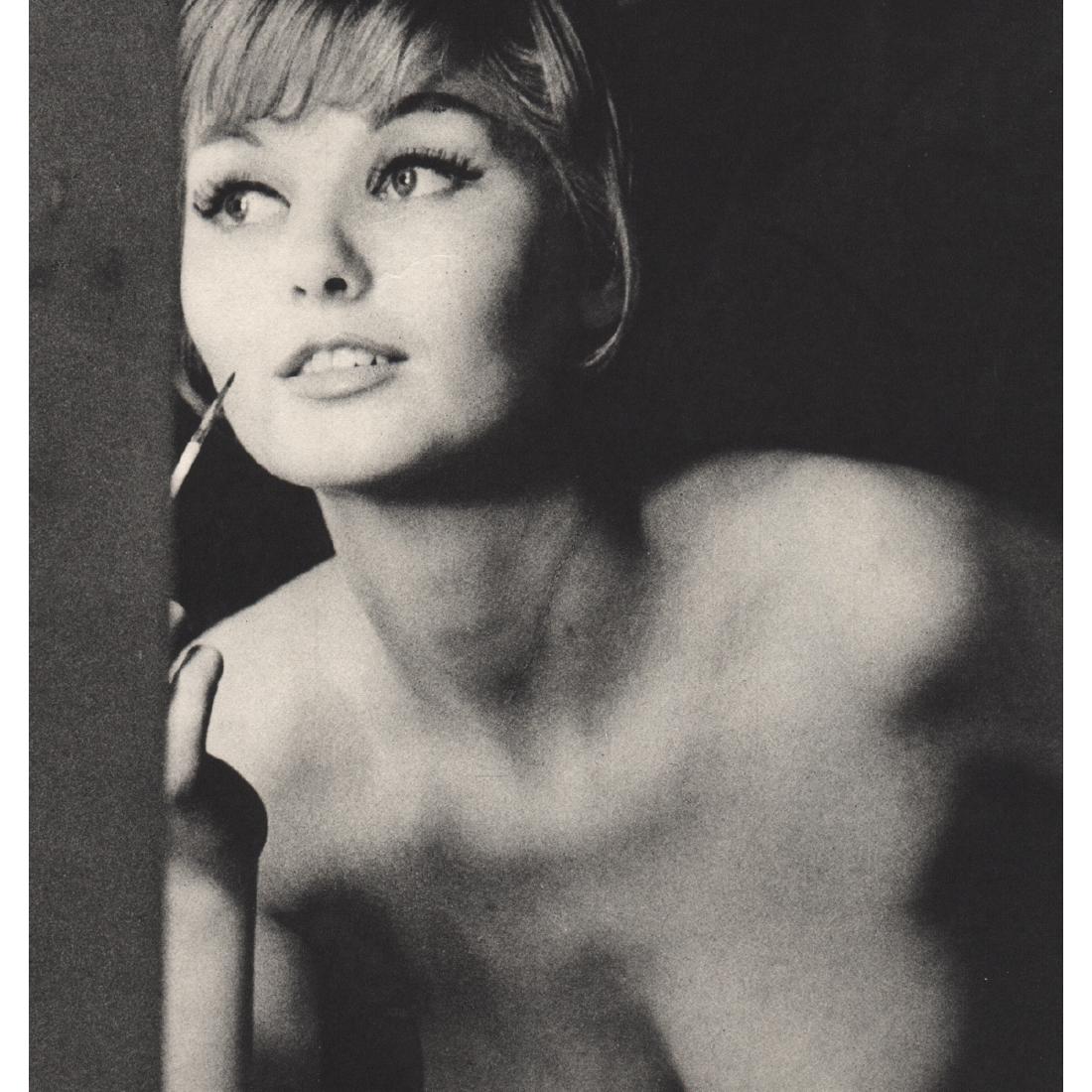 SAM HASKINS - Helmi: Artist: SAM HASKINS Print Title: Helmi Medium: Sheet-fed Gravure Printing Date: 1960's Printed in the USA Image Size: 7 X 7.5 inches Sam Haskins (1926-2009) was a British photographer, born and raised