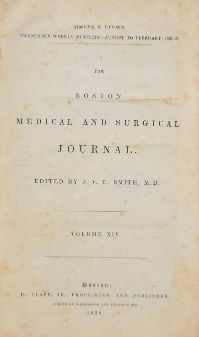 Boston Medical and Surgical Journal. Volume XIV, 1836