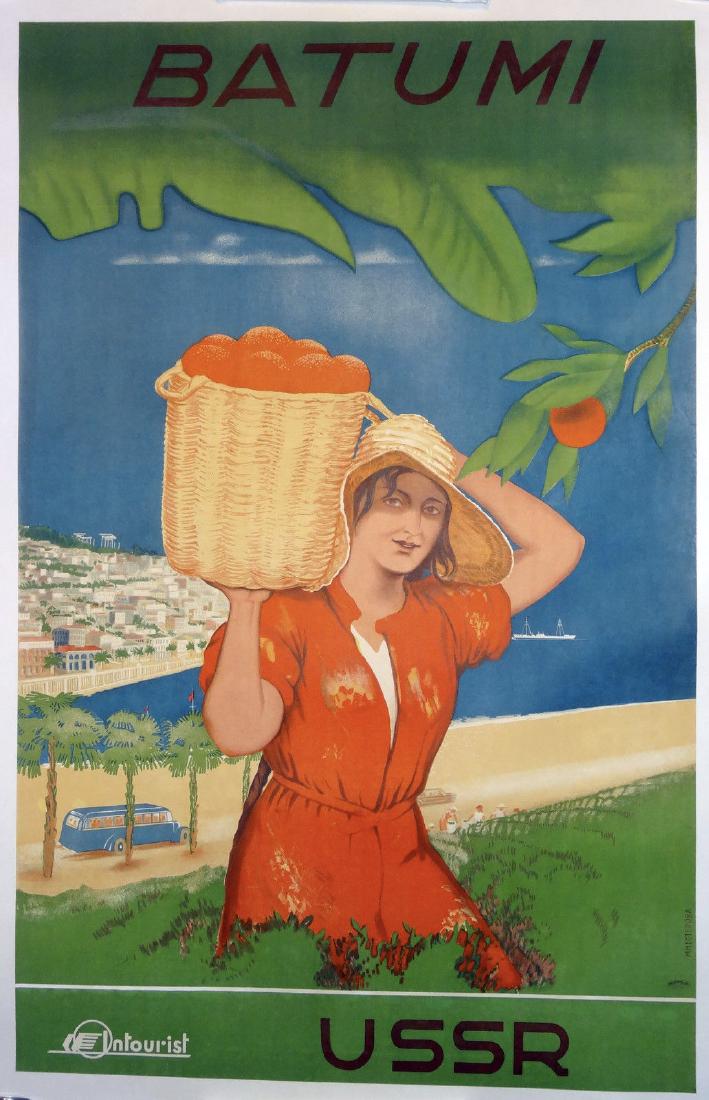 Russian Soviet Original Travel Propaganda Poster 1935 (1 of 2)