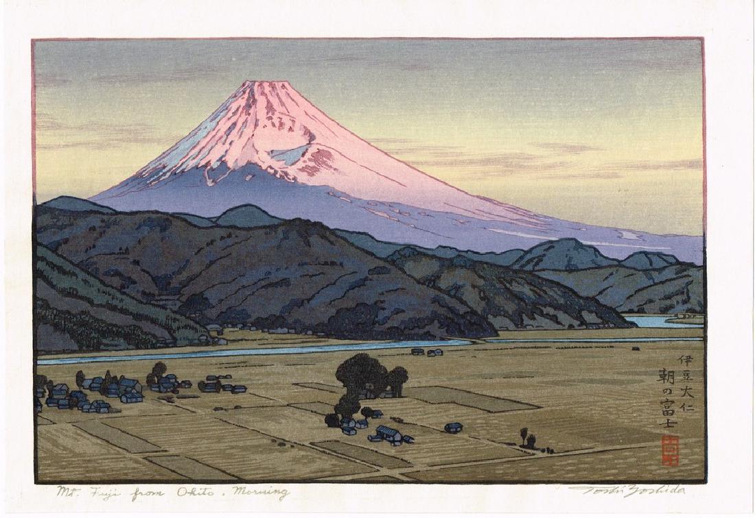 Toshi Yoshida Woodblock Mt. Fuji from Ohito (1 of 1)