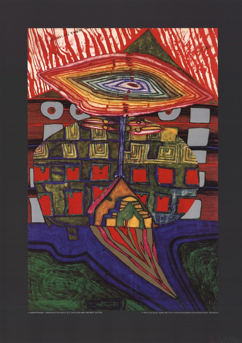 Friedensreich Hundertwasser The Eye and the Beard of (1 of 2)