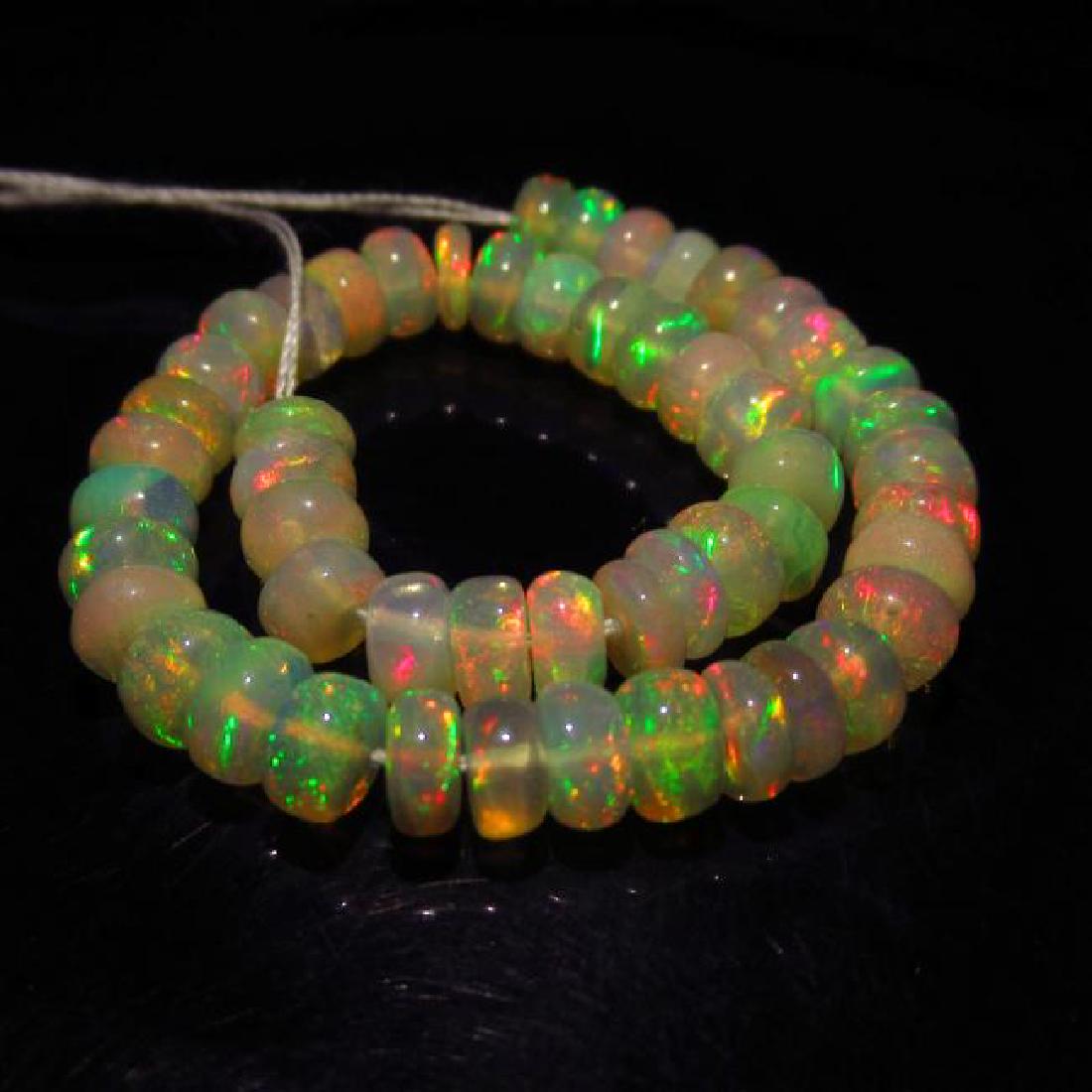 14.42 Ct Genuine 52 Drilled Round Multi-Color Fire Opal (1 of 2)