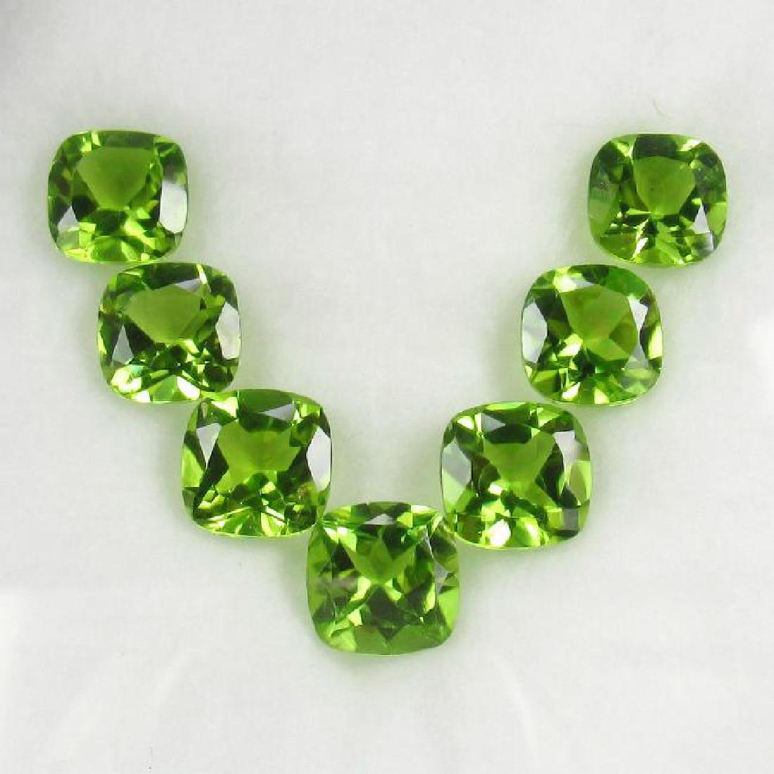 10.80 Ctw Natural Pakistan Peridot Matching Cushion (1 of 2)