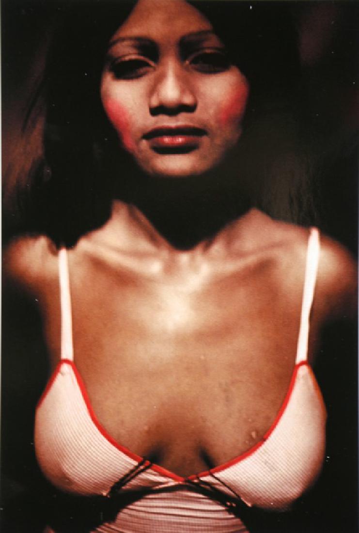 MIGUEL RIO BRANCO - Mona Lisa. Luziana, Brasile, 1974: Artist: Miguel Rio Branco Title: Mona Lisa. Luziana, Brasile, 1974 Date Printed: 2008 Medium: Photo Litho with Copyright Miguel Rio Branco/Magnum Photos Printer Location: Italy 14.7x22 cm - 5.7x8.5 in