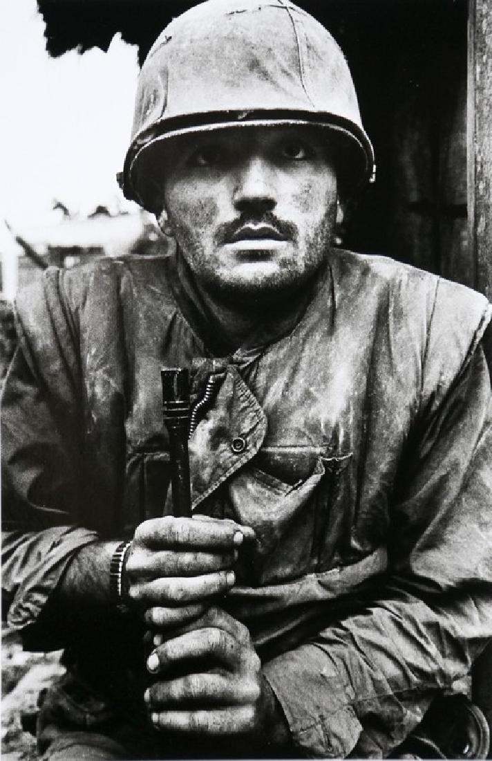 DON MCCULLIN - Shell-shocked US Marine, The Battle of: Artist: Don McCullin Title: Shell-shocked US Marine, The Battle of Hue, 1968 Date Printed: 2008 Medium: Photo Litho with Copyright Don McCullin/Contact Press Images/ Grazia Neri Printer Location: Ital