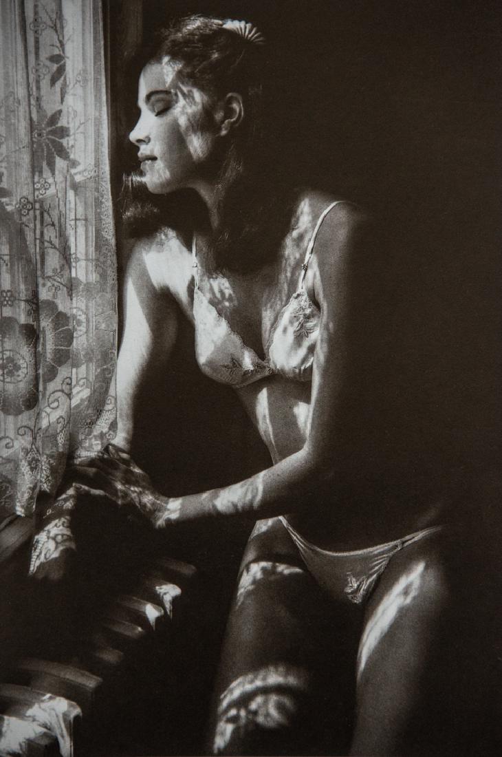 JEANLOUP SIEFF - Lingerie: Artist: Sieff, Jeanloup Title: Lingerie Medium: Photo Litho, 1988, Germany Dimensions: 5.95x8.8" Heat Wax Mounted on 11x14" Conservation Board Jeanloup Sieff (1933-2000) was a French photographer born