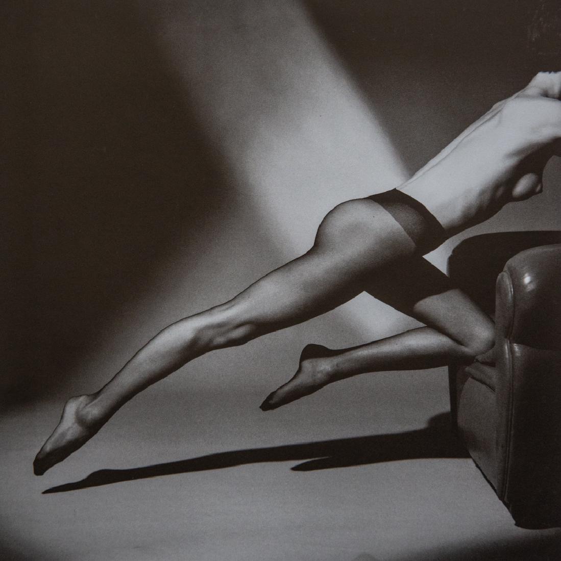 JEANLOUP SIEFF - Nude in Stockings: Artist: Sieff, Jeanloup Title: Nude in Stockings Medium: Photo Litho, 1988, Germany Dimensions: 7.25x7.25" Heat Wax Mounted on 11x14" Conservation Board Jeanloup Sieff (1933-2000) was a French photogr