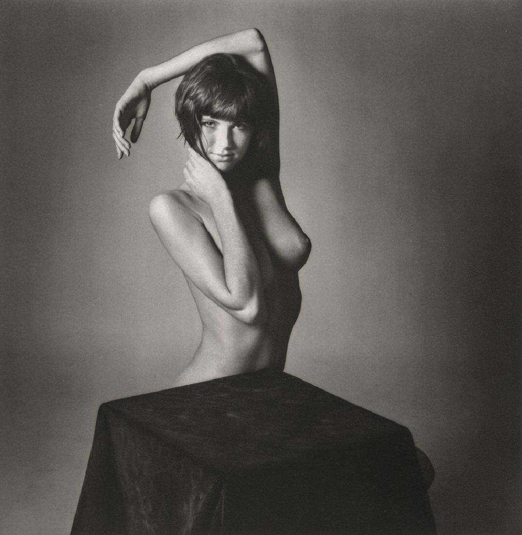 JEANLOUP SIEFF - Danielle: Artist: Sieff, Jeanloup Title: Danielle Medium: Sheet Fed Gravure, 1986, Spain Dimensions: 8.2x8.4" Heat Wax Mounted on 11x14" Conservation Board Jeanloup Sieff (1933-2000) was a French photographer b