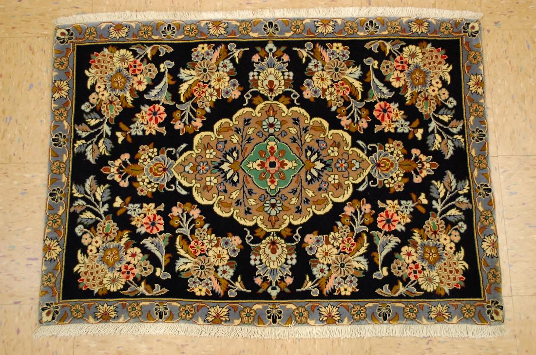 Persian Kashan Rug 2' 3" X 3' 2" Highly Detailed (1 of 10)