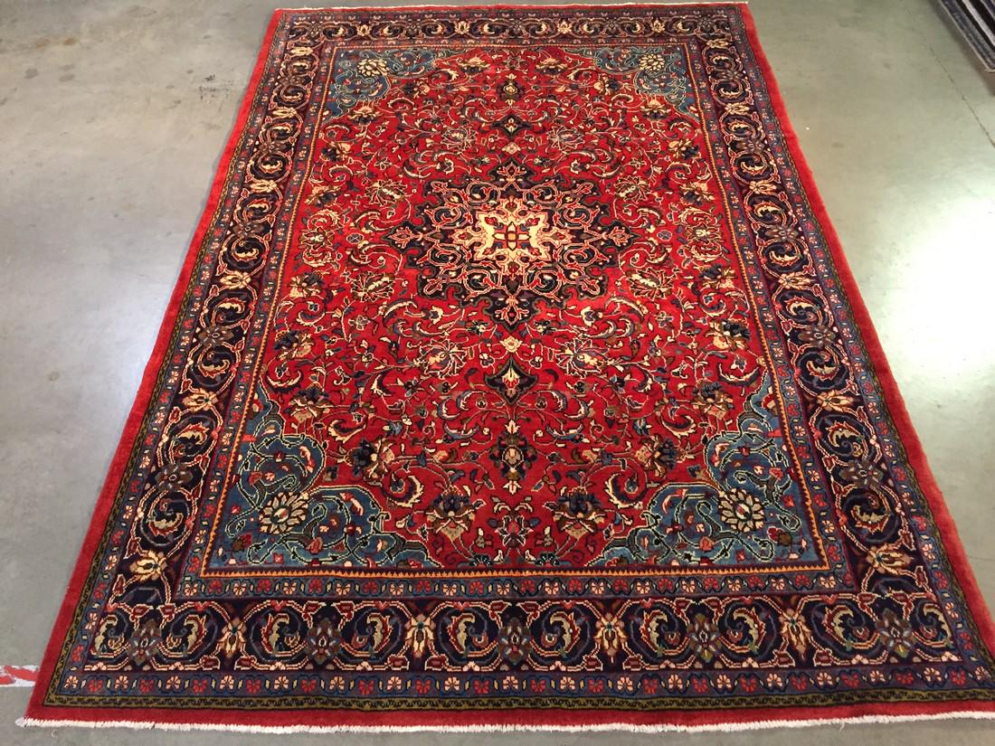 VINTAGE AUTHENTIC PERSIAN SAROUK RUG 7.2x 10.6 (1 of 10)