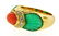 GORGEOUS Cartier 18k Yellow Gold, Carved Chrysophrase, - 2