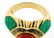 GORGEOUS Cartier 18k Yellow Gold, Carved Chrysophrase, - 6