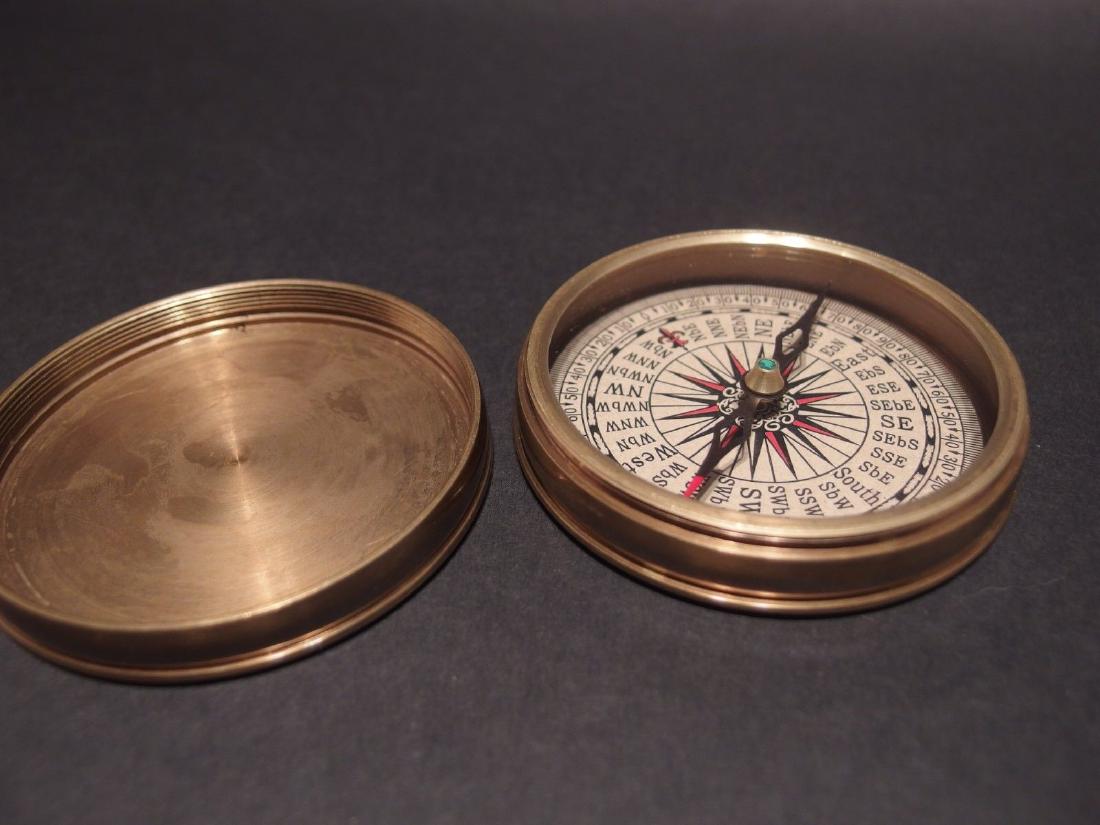 3" Brass Heavy Maritime Navigational Compass (1 of 6)