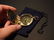 Brass Pocket Compass flip lid Signal mirror with bag - 2