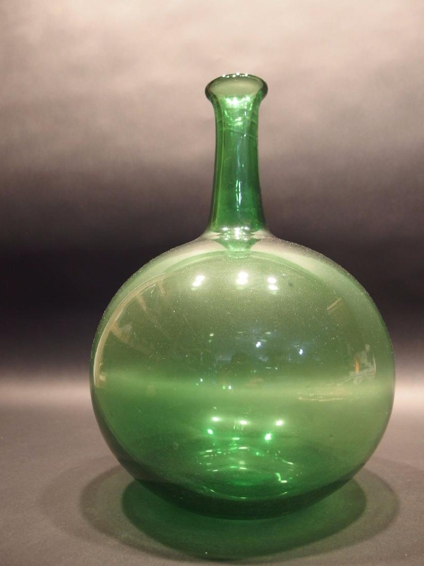 12"Green Blown Glass Demijohn Carboy Bottle (1 of 12)