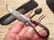 Flint Striker Style Custom Forged Primitive Knife