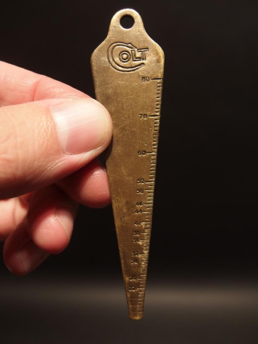 Colt Firearms Gunsmith Bore Gage Key chain: 1 1/2" at its widest Nice Colt advertising screwdriver. Great for a key ring comes in handy! Reserve: $15.00 Shipping: Domestic: Flat-rate of $5.00 to anywhere within the contiguous U.S. International