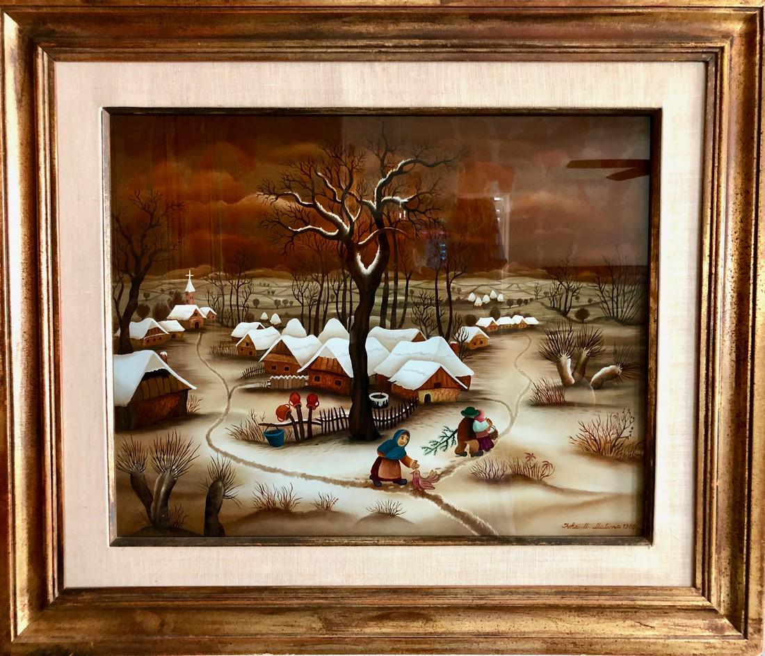 UNKNOWN TITLE - YUGOSLAVIAN NAIVE ORIGINAL (1 of 9)