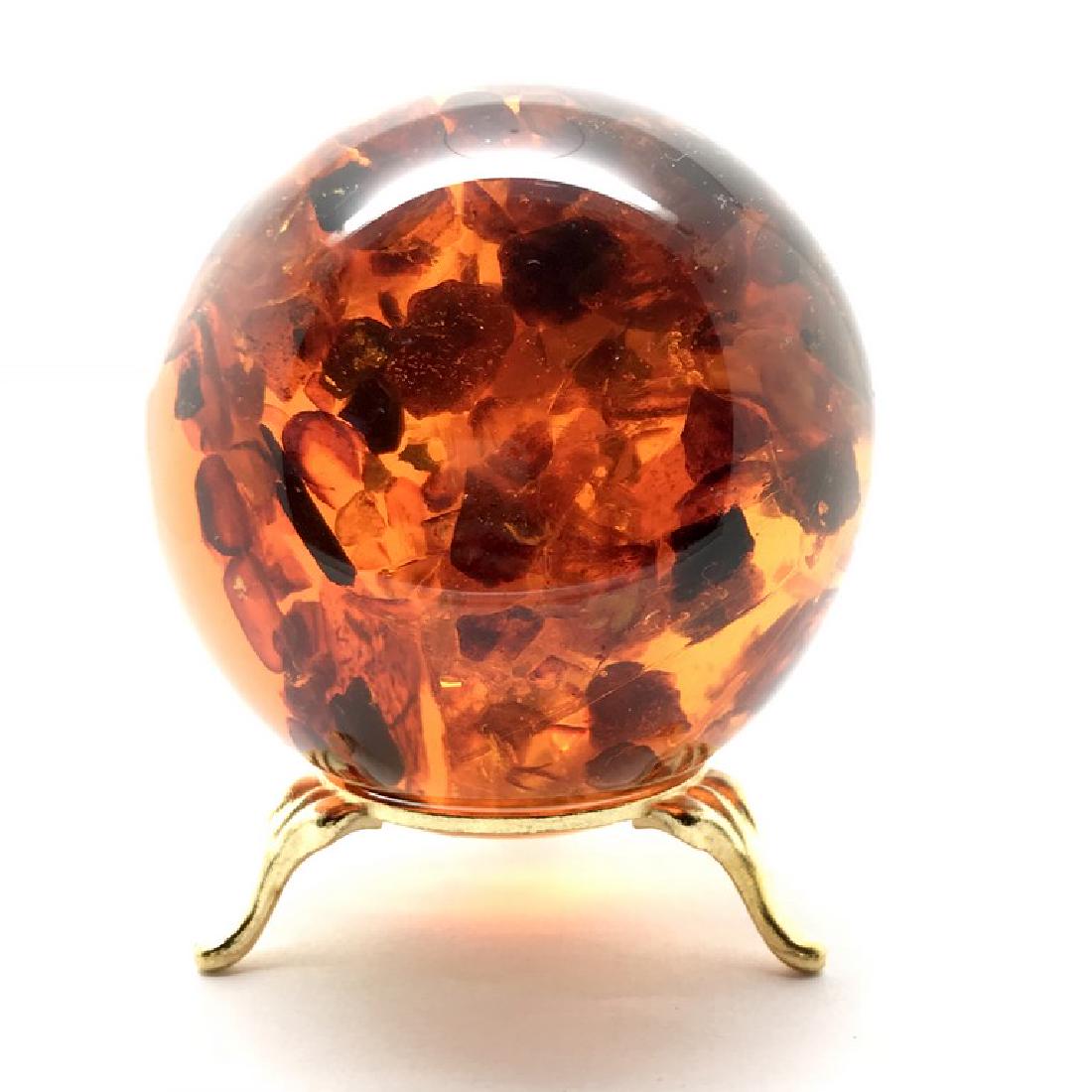 Baltic amber ball sphere 74mm 251 gr (1 of 7)