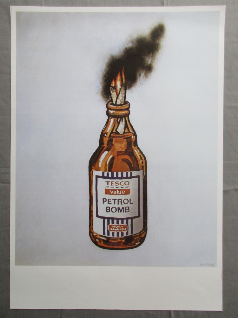 Banksy (after) Petrol Bomb Bristol Museum Poster (1 of 3)