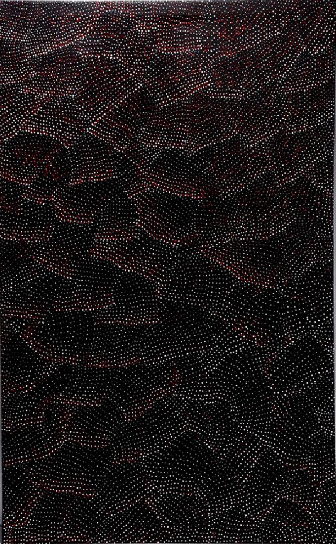 Lily Kelly Napangardi Large Red and White Track on (1 of 1)