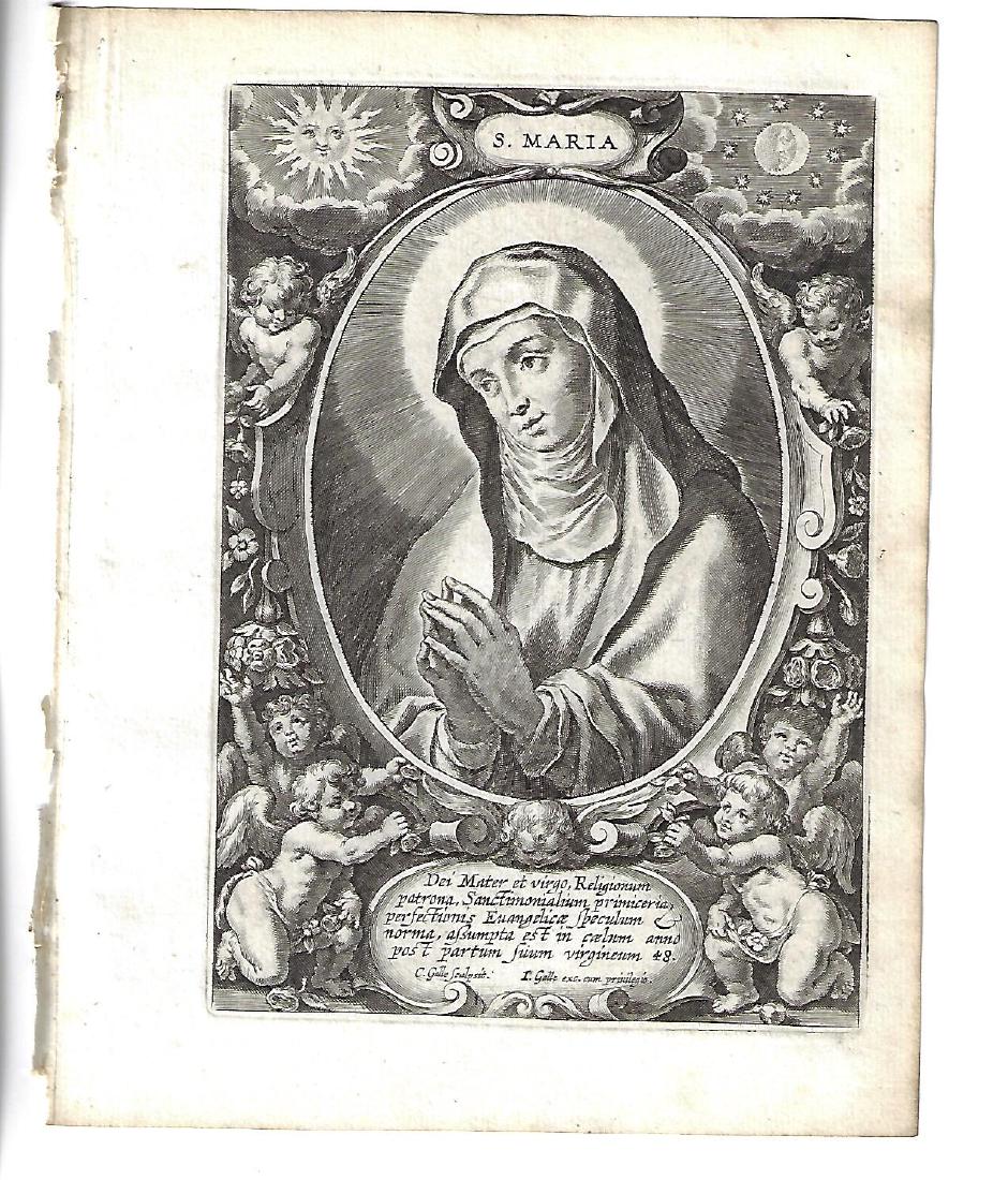 1634 Galle Engraving of the Virgin Mary (1 of 1)