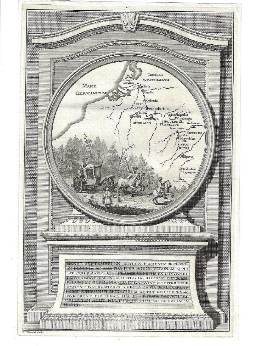 1740 Engraving Zucchi Map Westphalia (1 of 1)